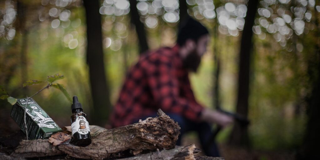 Huile à barbe bio pour homme, soin naturel de la barbe