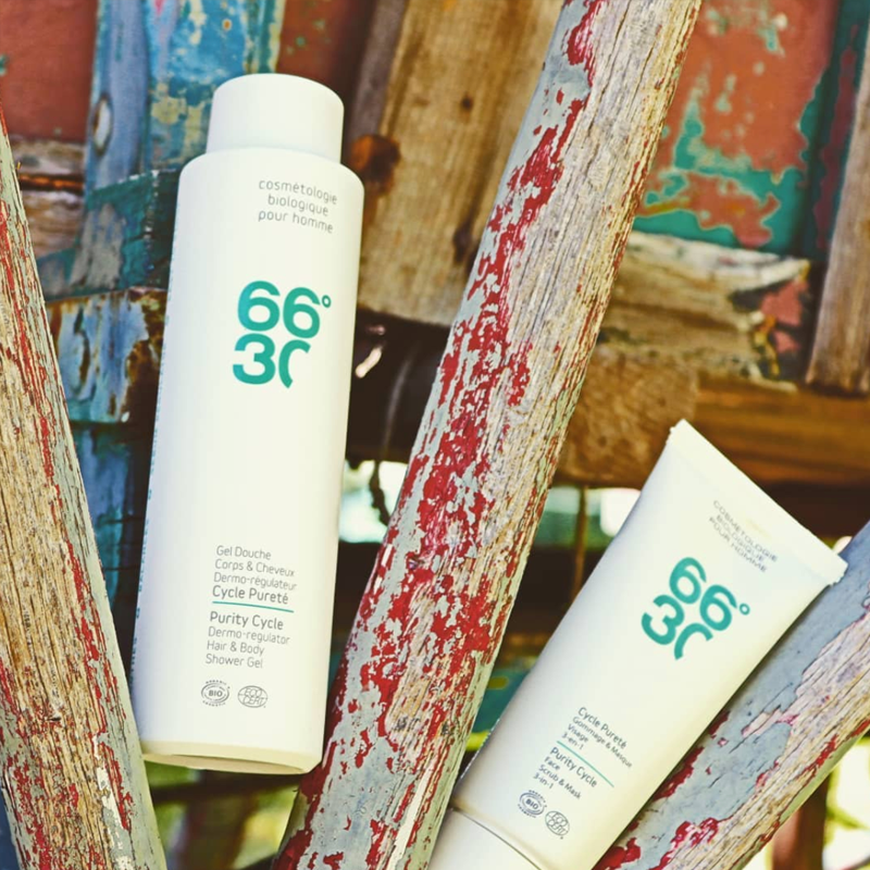 Nettoyant visage exfoliant bio pour homme