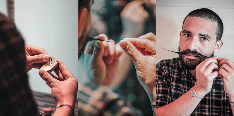 utilisation de la cire à moustache